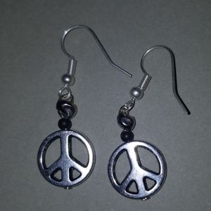 Wear Your Positive Peace  Sign Earrings